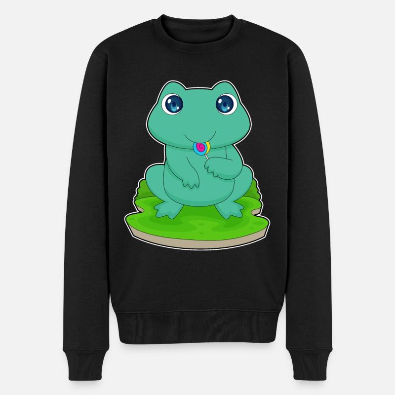 Sucette grenouille - Pull Premium bio Homme - noir