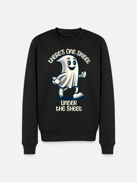 Funny Ghost Disguise Halloween Outfit - Men's Premium Organic Jumper - black