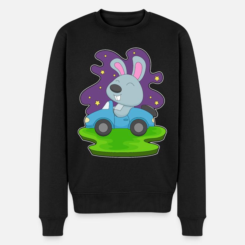 Voiture Lapin - Pull Premium bio Homme - noir