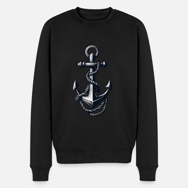 Conception esthétique de l’ancrage - Pull Premium bio Homme - noir