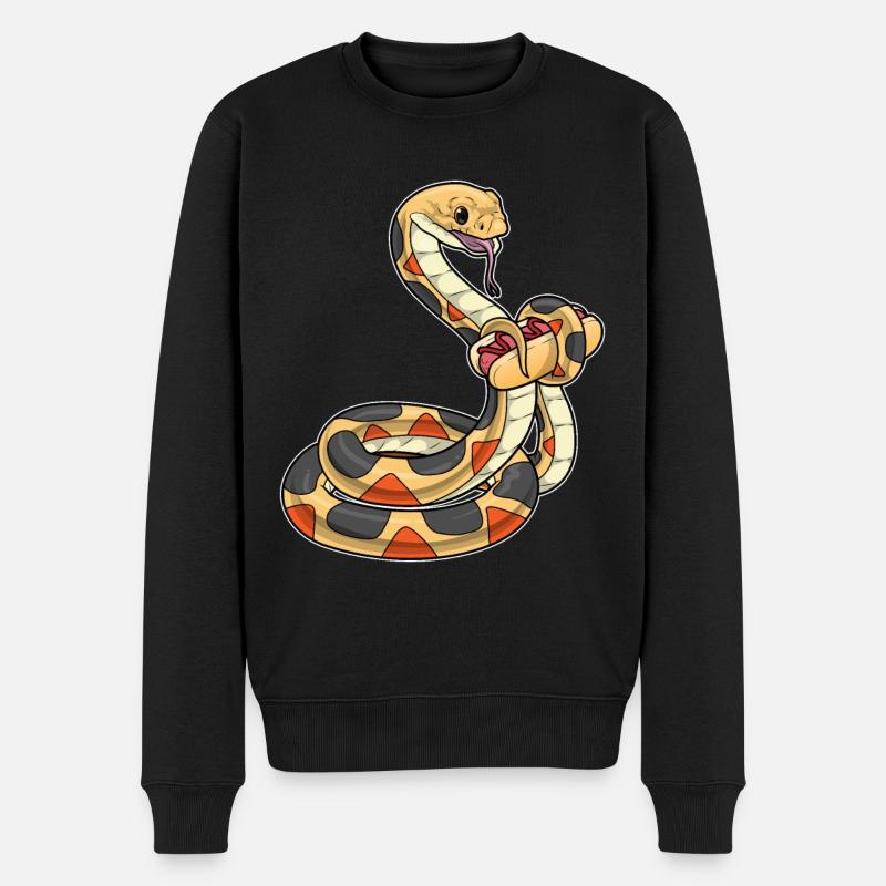 Hot-dog serpent - Pull Premium bio Homme - noir