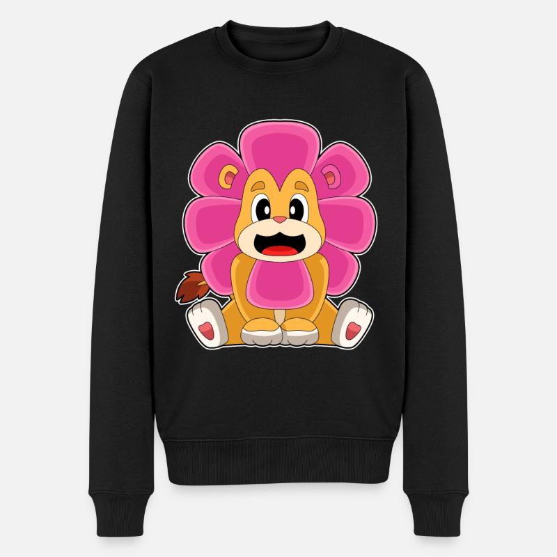Fleur de lion - Pull Premium bio Homme - noir