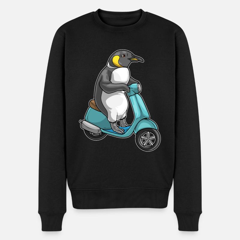 Scooter pingouin - Pull Premium bio Homme - noir