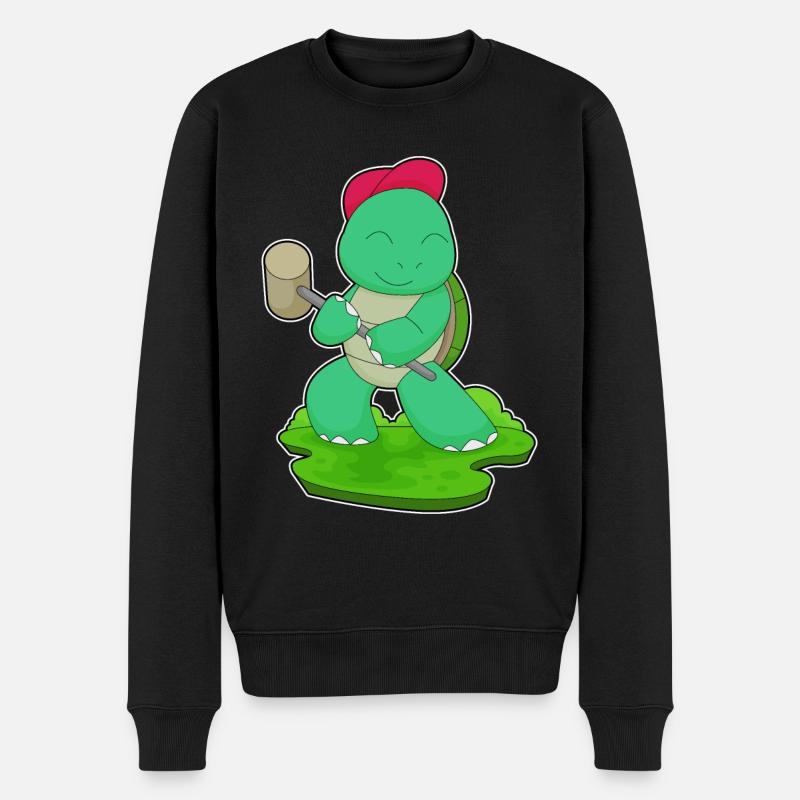 Marteau de tortue - Pull Premium bio Homme - noir