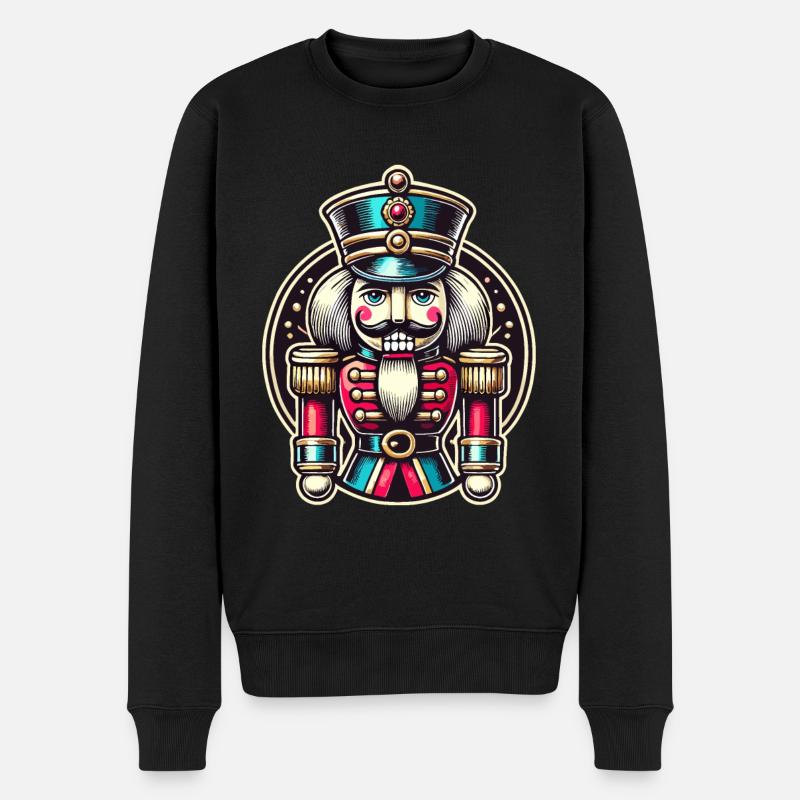 Casse-noisette traditionnel pour Noël - Pull Premium bio Homme - noir