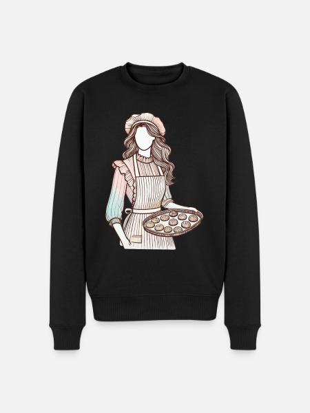 Loving Baker Charm - Men's Premium Organic Jumper - black