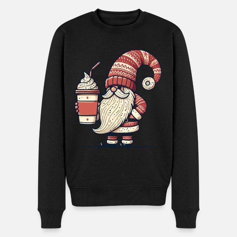 Cloches de Noël Café Lomin - Pull Premium bio Homme - noir