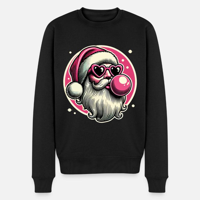Cooler Sigma Santa Weihnachtsstil - Männer Premium Bio Pullover - Schwarz
