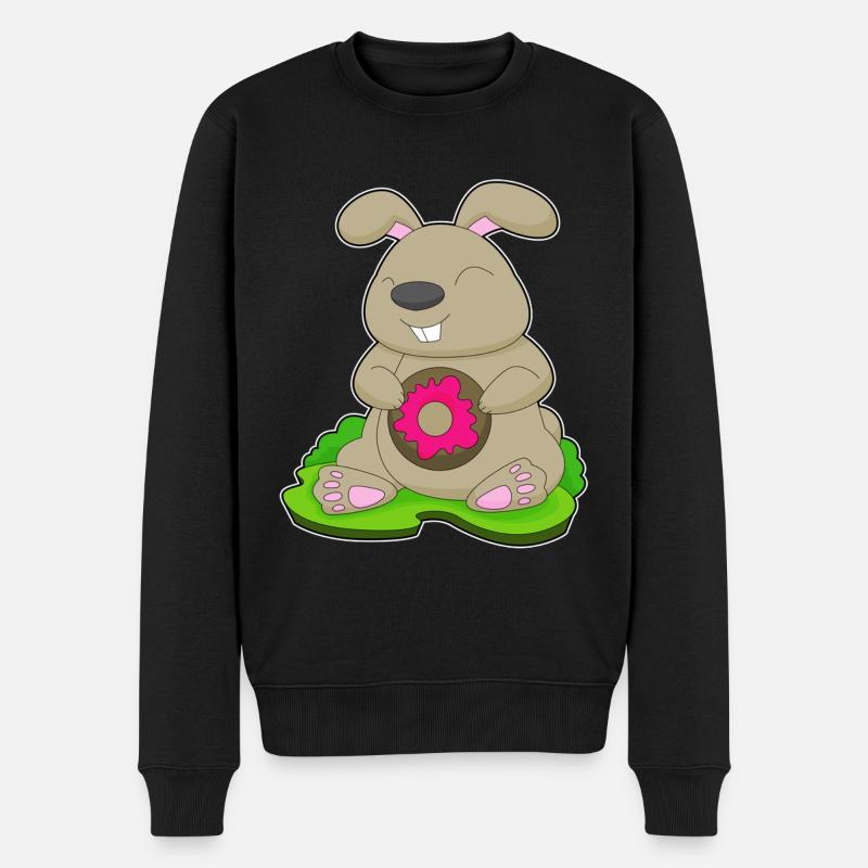 Beignet lapin - Pull Premium bio Homme - noir