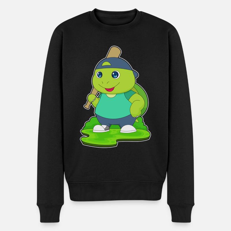 Batte de baseball Turtle - Pull Premium bio Homme - noir