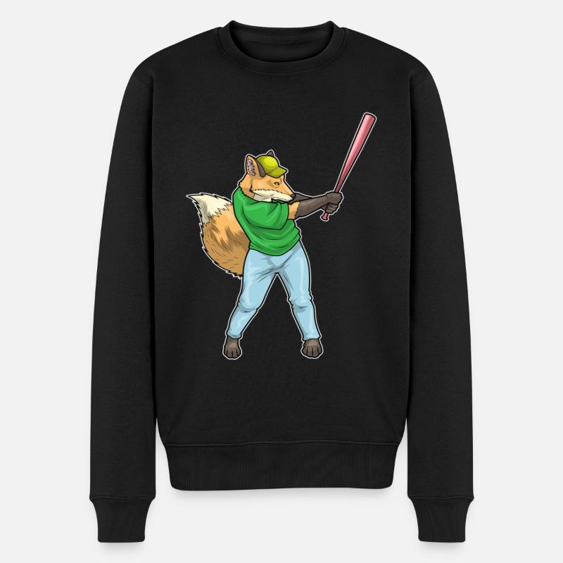Batte de baseball Fox - Pull Premium bio Homme - noir