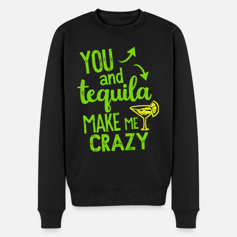 Tequila Party Dire Citation - Pull Premium bio Homme - noir