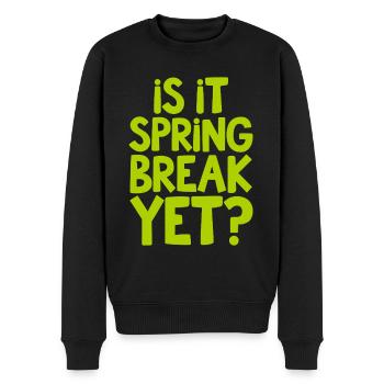 Spring Break Countdown Saying Quote - Men's Premium Organic Jumper - black - Front - Nico (187cm)