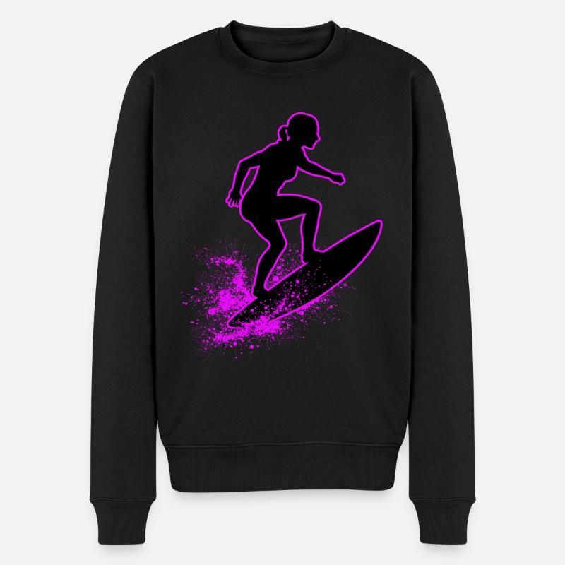 Surfeur élégant Surfer Surfer - Pull Premium bio Homme - noir