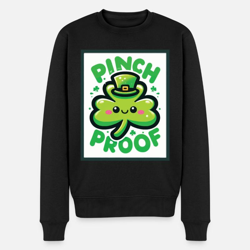 Shamrock Pinch Proof Saint-Patrick Fun - Pull Premium bio Homme - noir