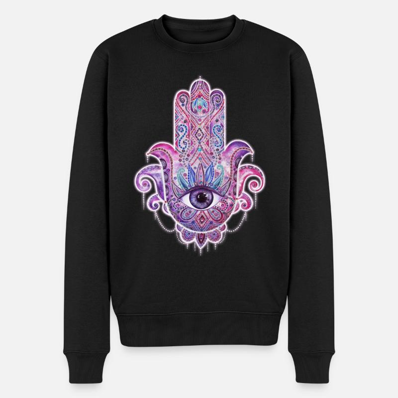 Hamsa - Pull Premium bio Homme - noir