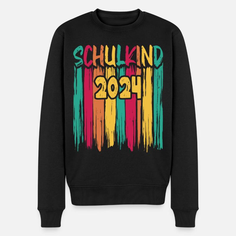 Einschulung 2024 1. Klasse Erstklässler - Männer Premium Bio Pullover - Schwarz