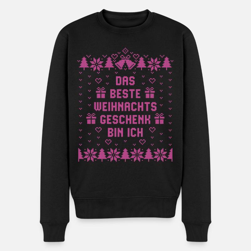 Das beste Weihnachtsgeschenk bin ich - Weihnachten - Männer Premium Bio Pullover - Schwarz
