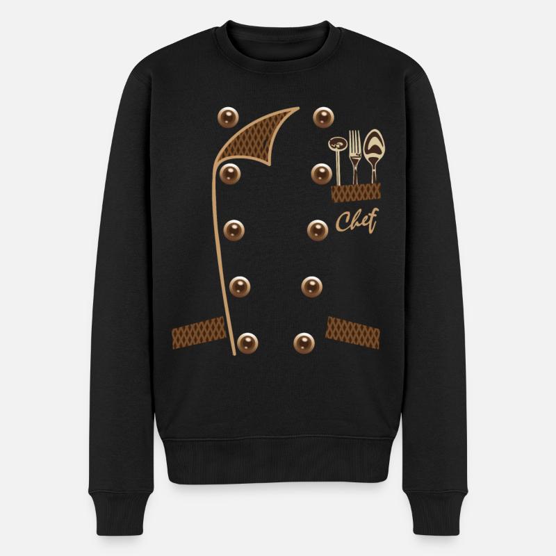 Chef Uniforme Drôle Chef - Pull Premium bio Homme - noir