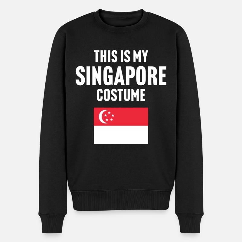 C’est mon costume de Singapour - Pull Premium bio Homme - noir