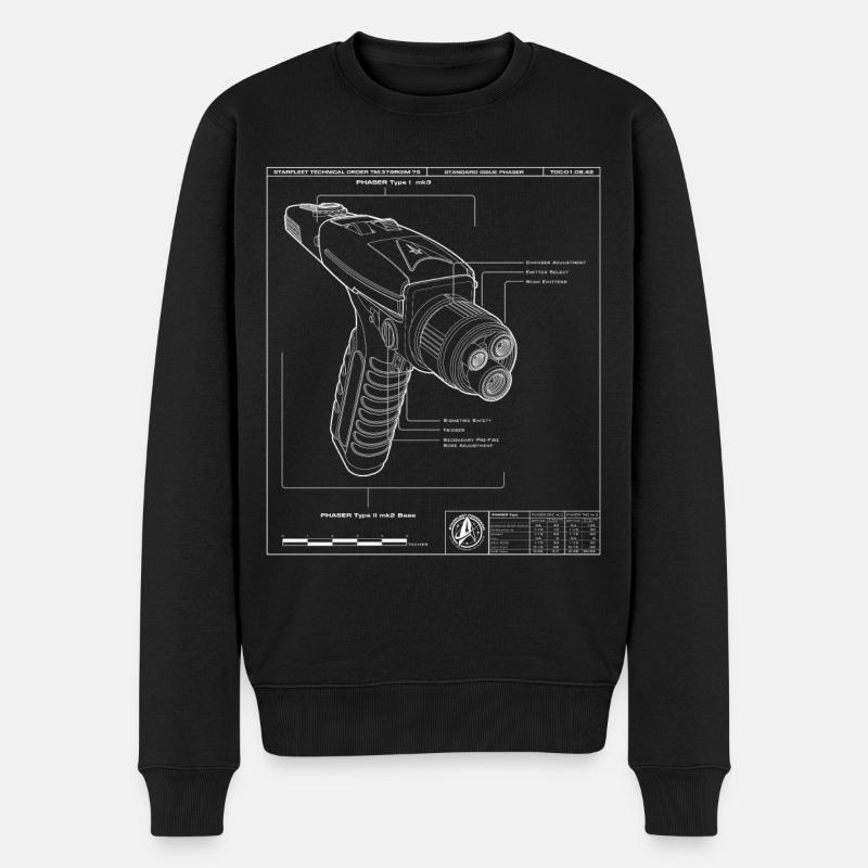 Star Trek Discovery Phaseur Gadget - Pull Premium bio Homme - noir