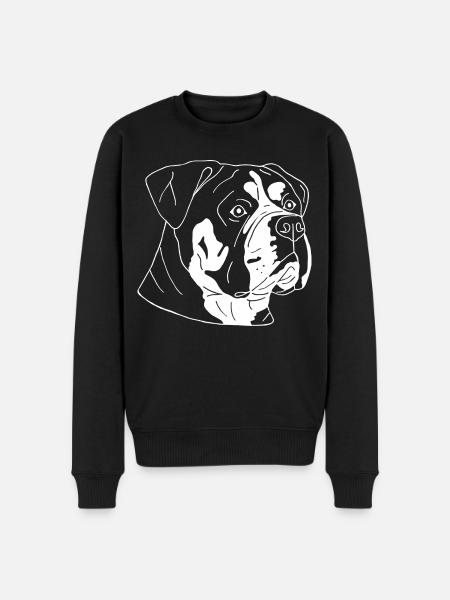 Continental Bulldog - Männer Premium Bio Pullover - Schwarz