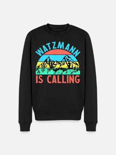 WATZMANN IS CALLING Schicksalsberg Berchtesgaden - Men's Premium Organic Jumper - black