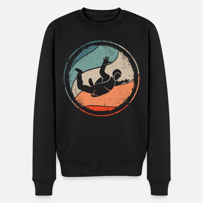 Parachutistes parachutistes parachutistes - Pull Premium bio Homme - noir