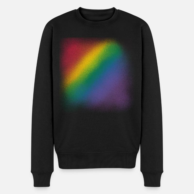 arc en ciel - Pull Premium bio Homme - noir