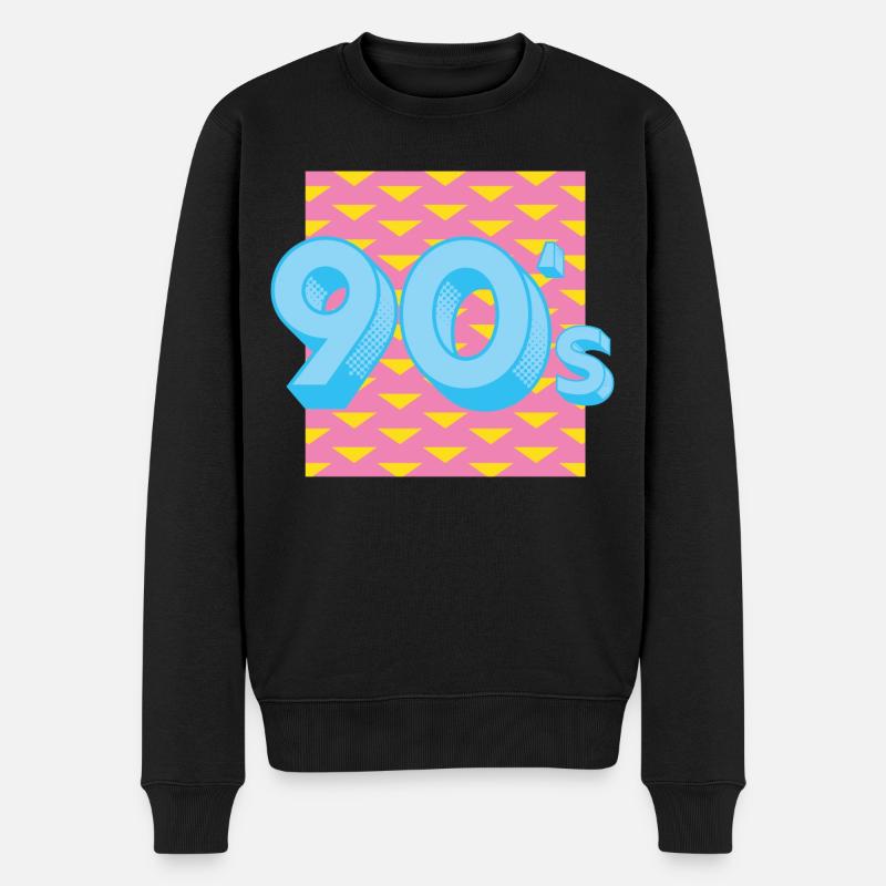 90s kids 90s kids old school - Pull Premium bio Homme - noir