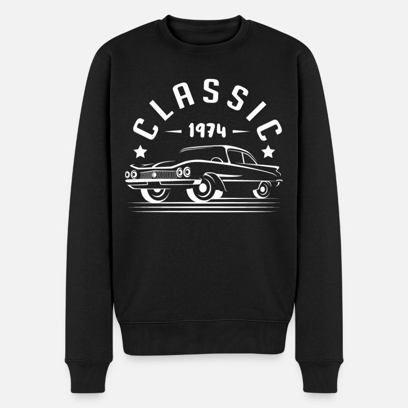 Classic 1974. - Pull Premium bio Homme - noir