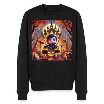 Vampire Halloween Beater - Men's Premium Organic Jumper - black - Front - Nico (187cm)