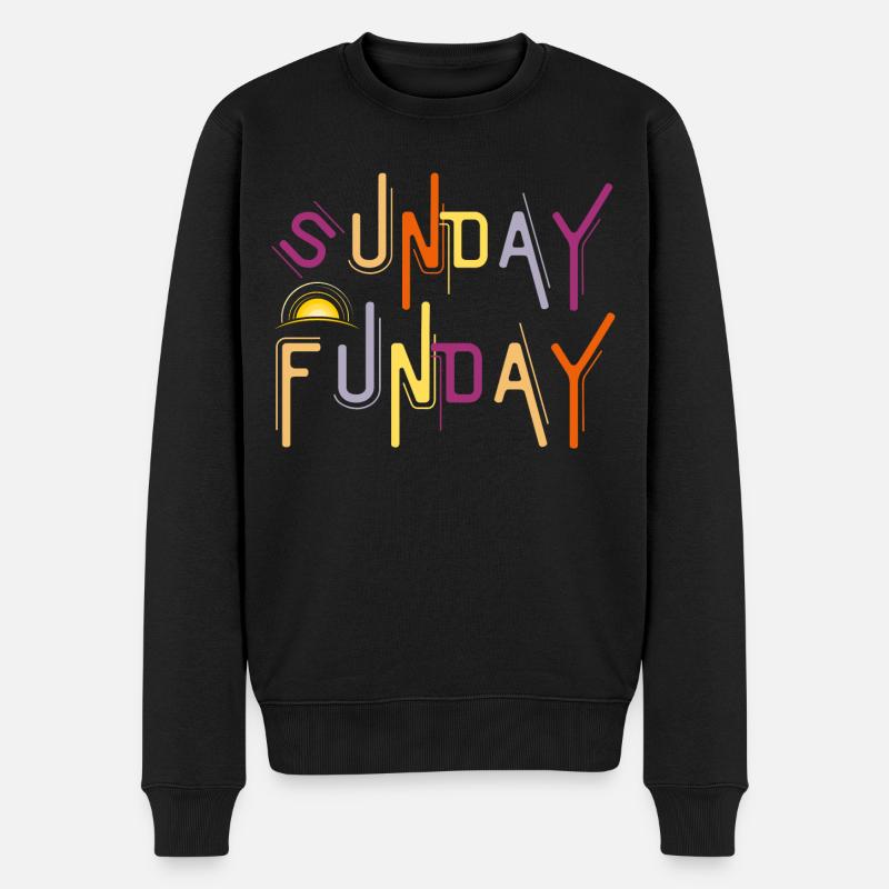 Sunday Funday - Boire drôle - Pull Premium bio Homme - noir
