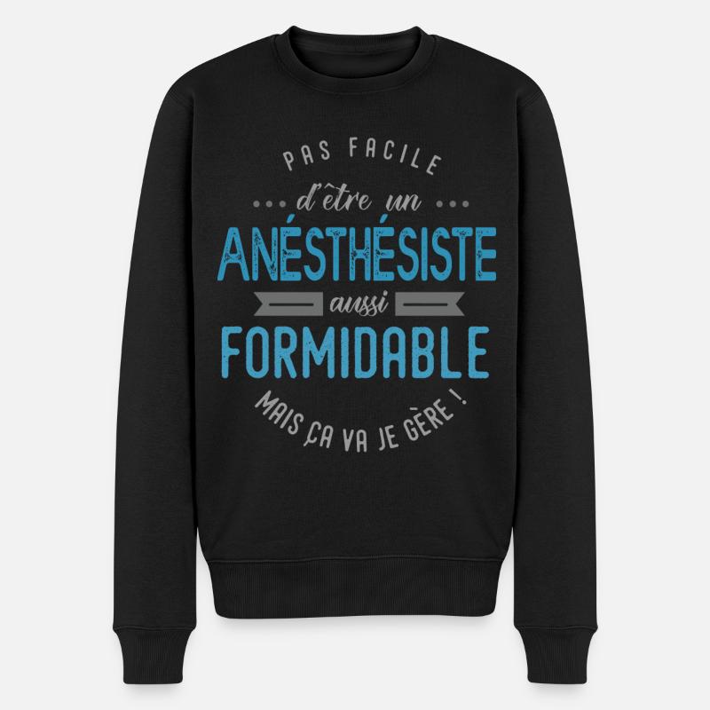 anésthésiste formidable - Pull Premium bio Homme - noir