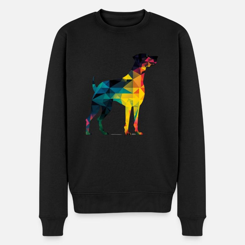 Bunter Hund - Schöner Hund - Männer Premium Bio Pullover - Schwarz