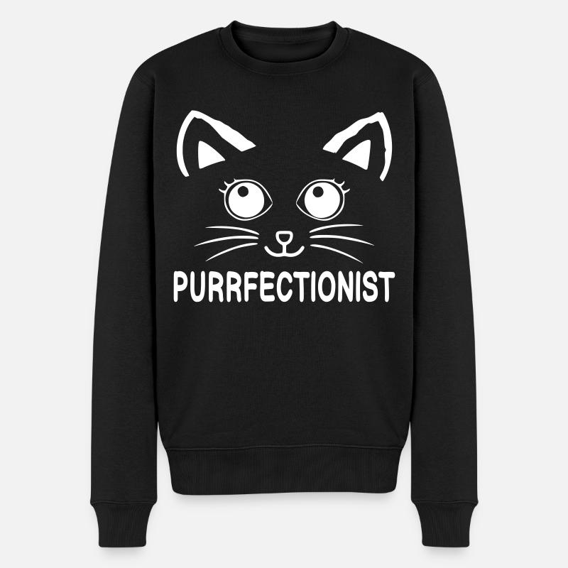 Visage de chat - Pull Premium bio Homme - noir