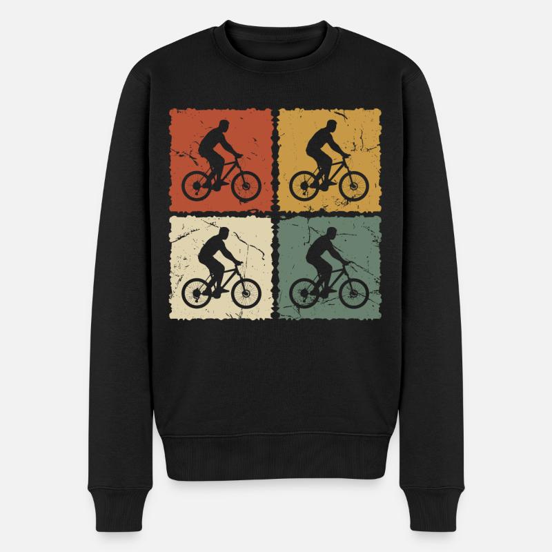 Cycliste Vintage - Pull Premium bio Homme - noir