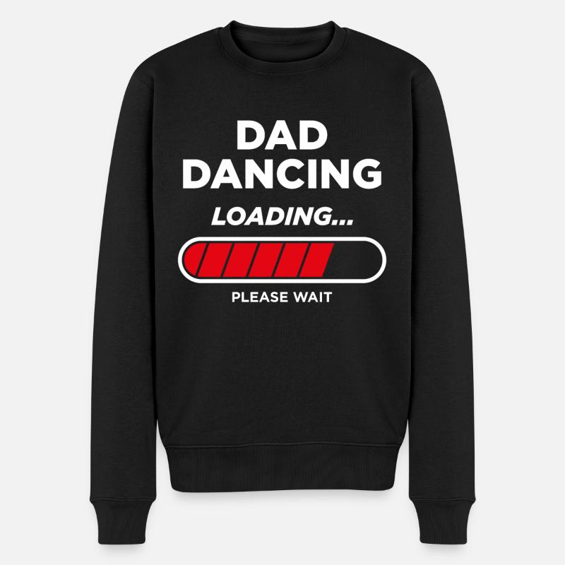 Dad Dancing Loading - Men's Premium Organic Jumper - black
