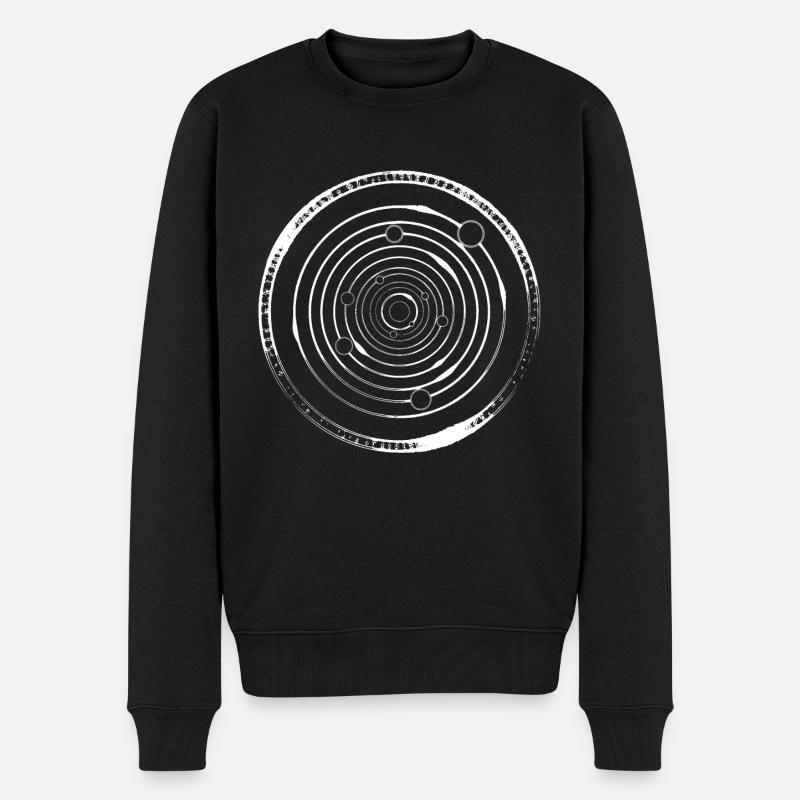 Runen Kreise Archeologie - Männer Premium Bio Pullover - Schwarz