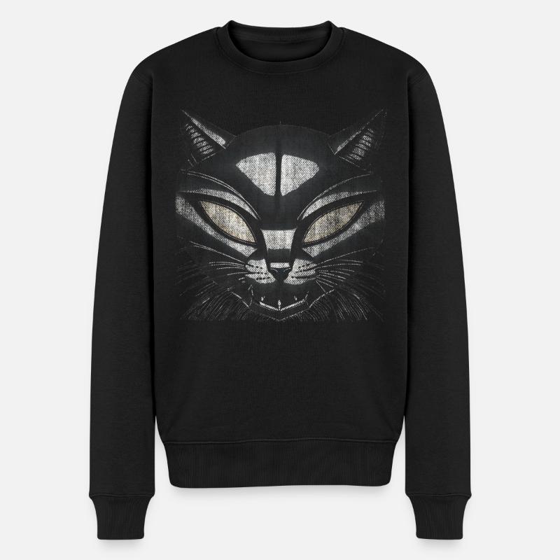 EvilCat Robot - Pull Premium bio Homme - noir