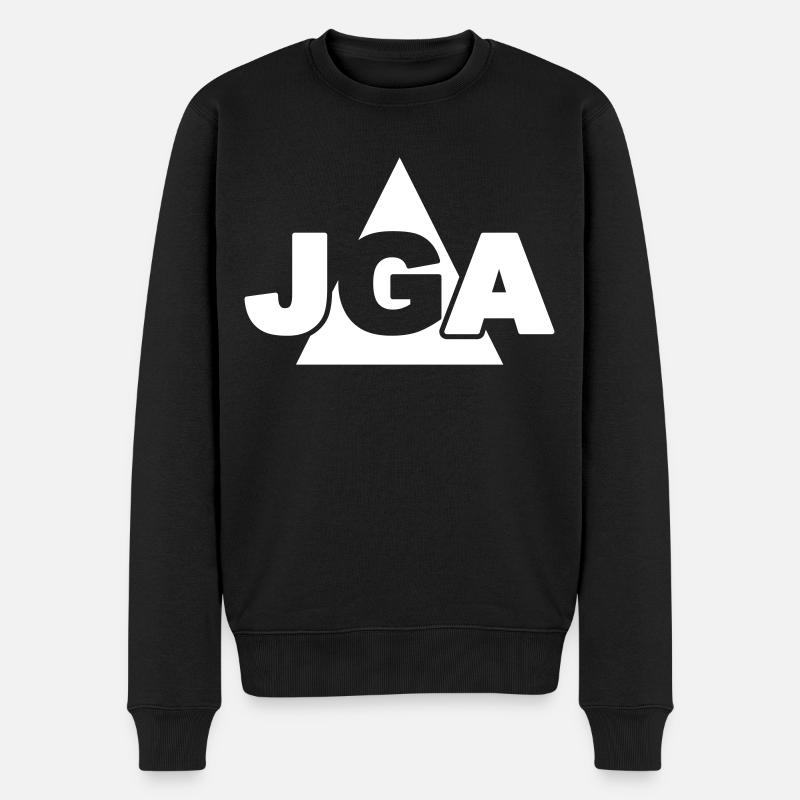 JGA Dreieck - Männer Premium Bio Pullover - Schwarz