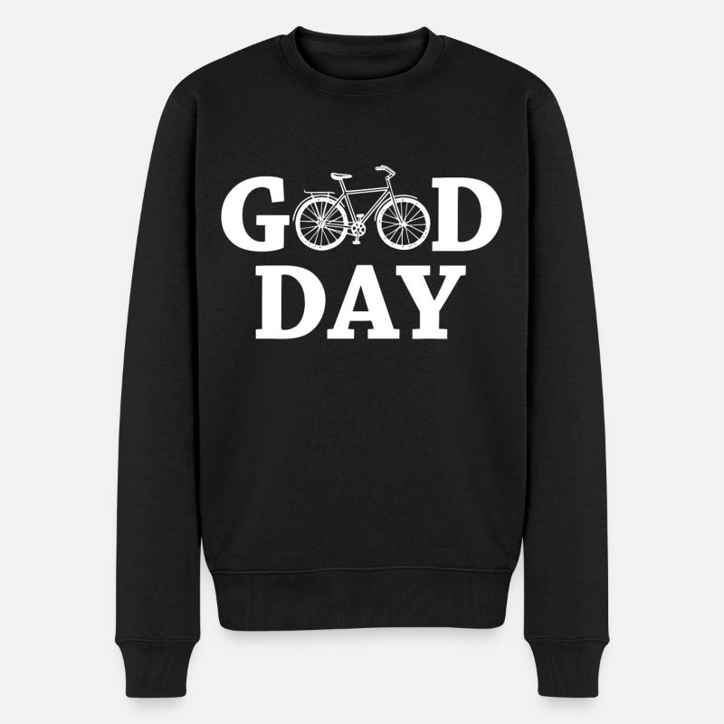 Bonne journée vélo - Pull Premium bio Homme - noir