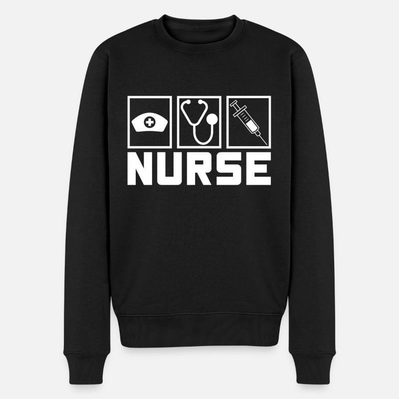Infirmière Infirmière Dire Déclaration Profession - Pull Premium bio Homme - noir