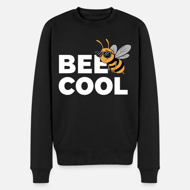 Biene Lustiger Spruch für Imker Bienenzüchter - Männer Premium Bio Pullover - Schwarz