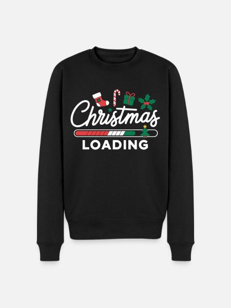 Christmas Loading Loading Bar Christmas - Men's Premium Organic Jumper - black