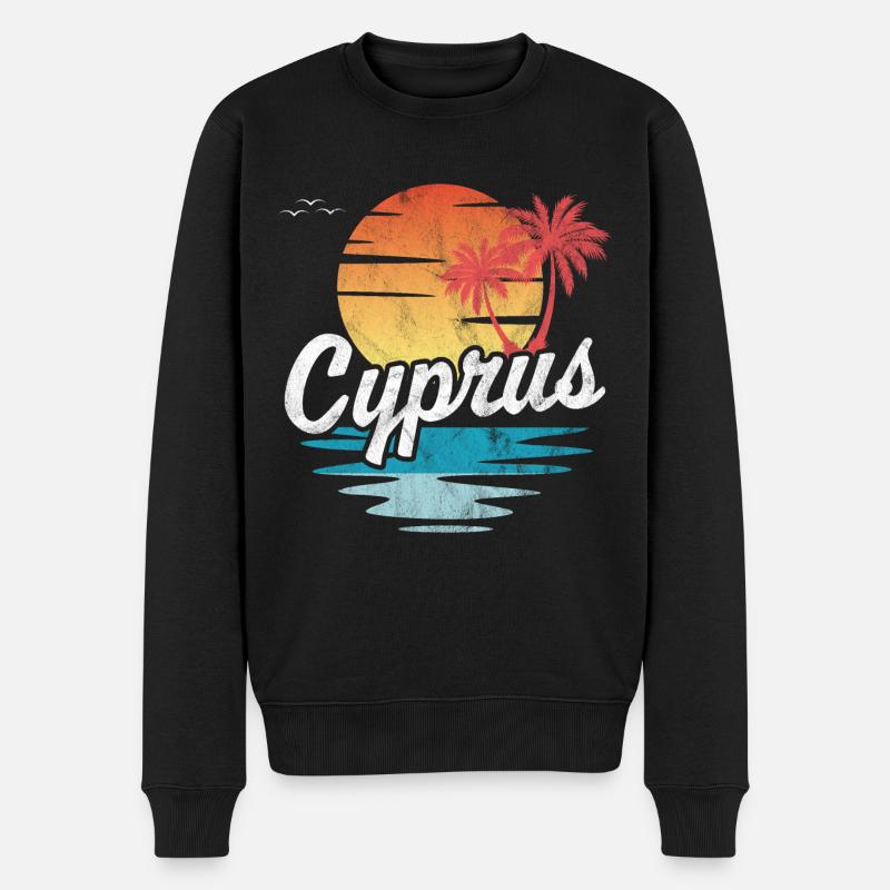 Chypre - Pull Premium bio Homme - noir