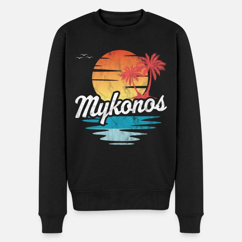 Mykonos - Pull Premium bio Homme - noir