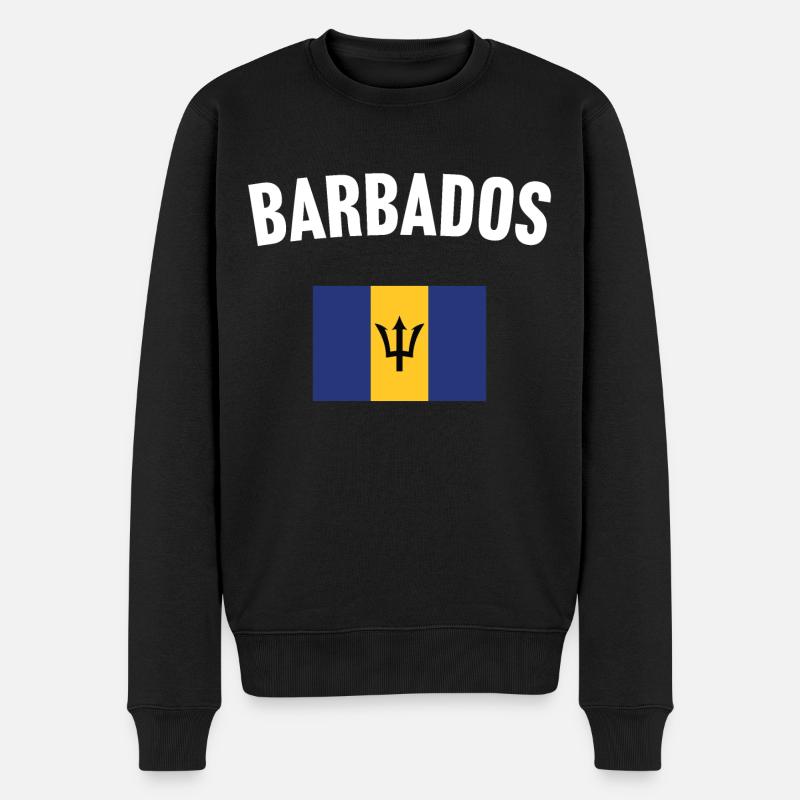Drapeau de la Barbade - Pull Premium bio Homme - noir