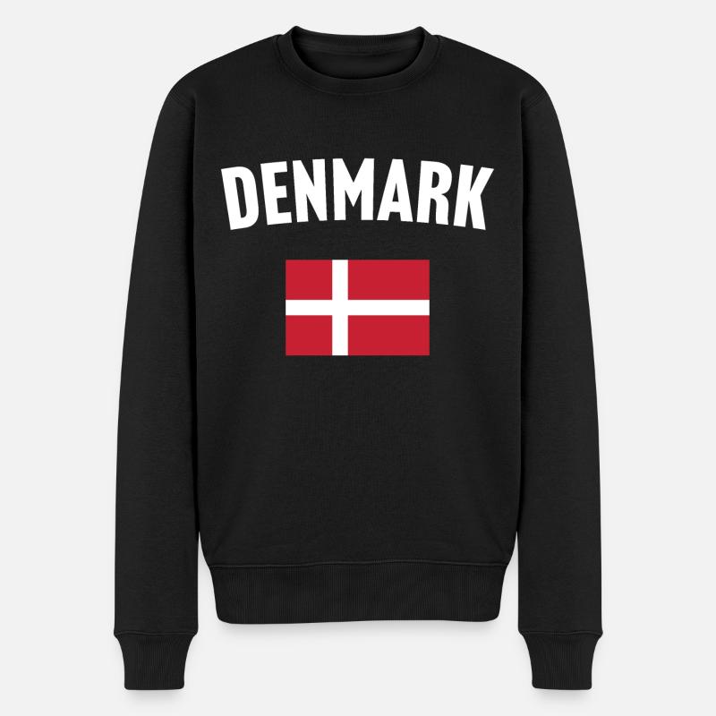 Drapeau du Danemark - Pull Premium bio Homme - noir