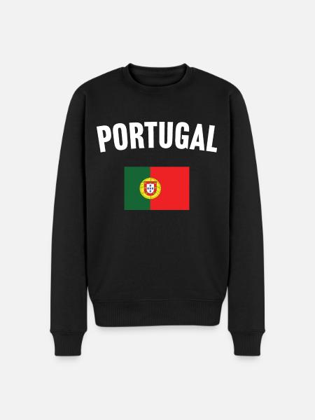 Portugal Flag - Men's Premium Organic Jumper - black